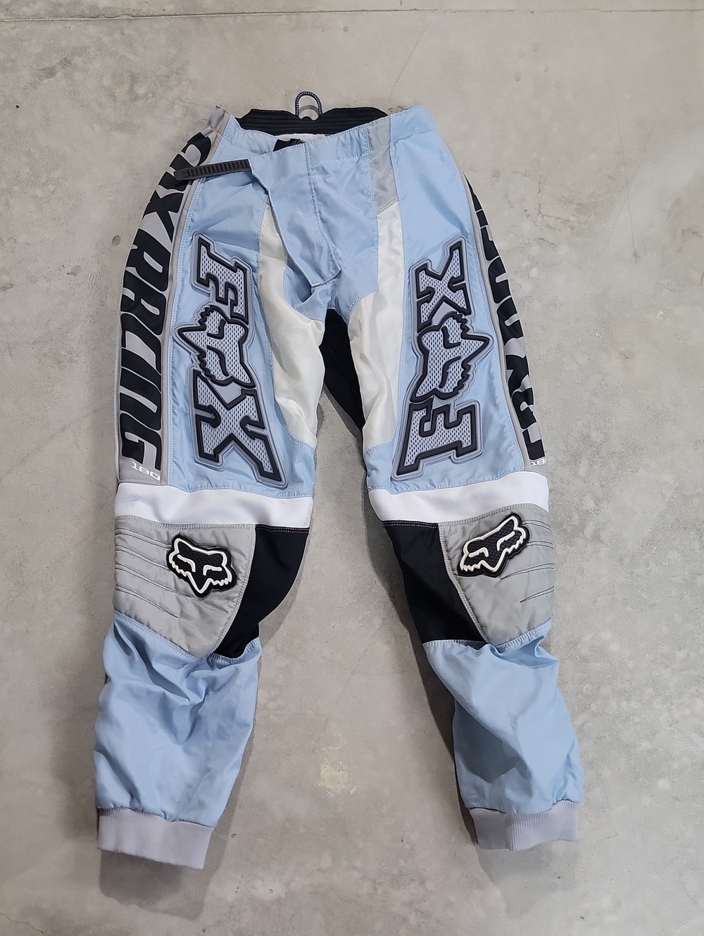 Fox Womens 7/8 Light Blue and Black Motocross Pants